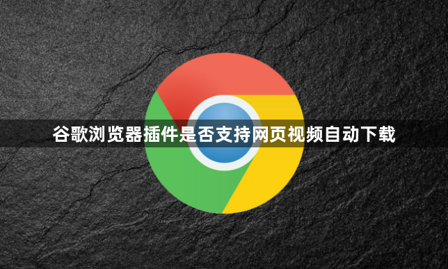 谷歌浏览器插件是否支持网页视频自动下载1