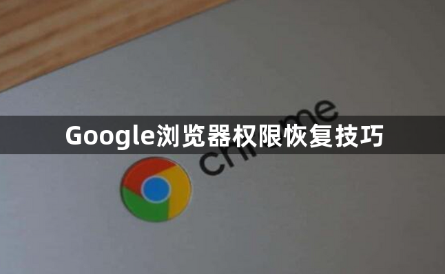 Google浏览器权限恢复技巧1