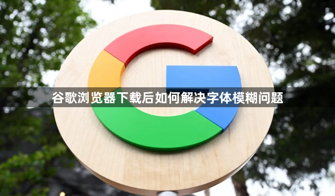 谷歌浏览器下载后如何解决字体模糊问题1