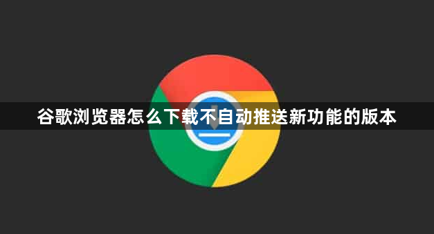谷歌浏览器怎么下载不自动推送新功能的版本1