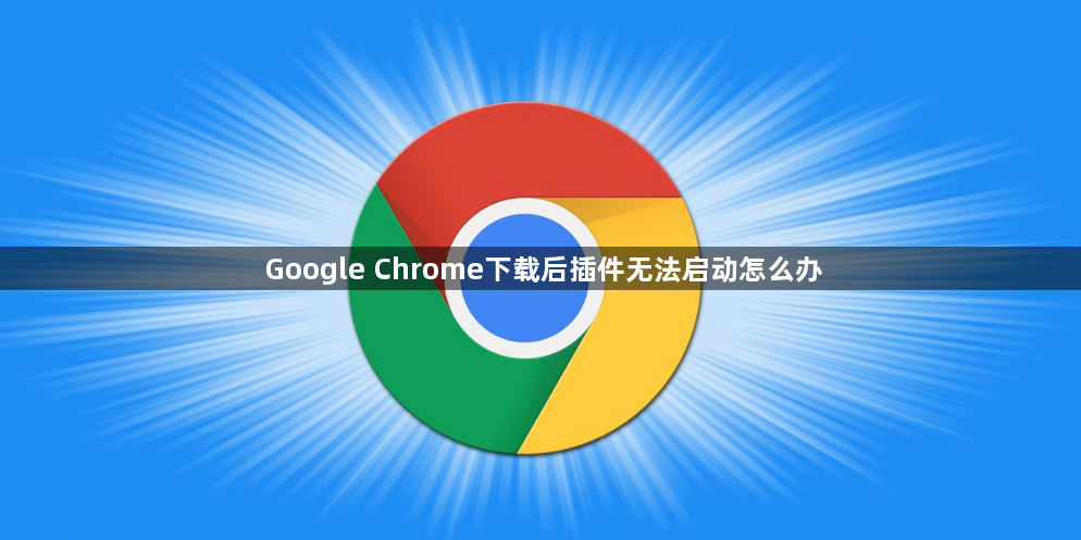 Google Chrome下载后插件无法启动怎么办1