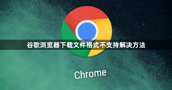 谷歌浏览器下载文件格式不支持解决方法1