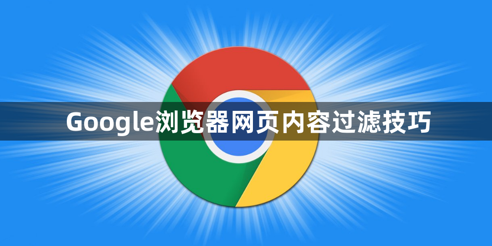 Google浏览器网页内容过滤技巧1