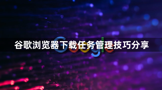 谷歌浏览器下载任务管理技巧分享1