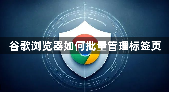 谷歌浏览器如何批量管理标签页1