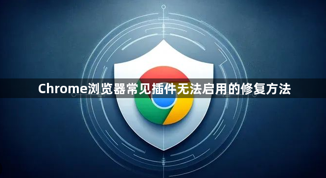 Chrome浏览器常见插件无法启用的修复方法1