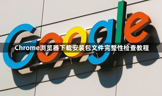 Chrome浏览器下载安装包文件完整性检查教程1