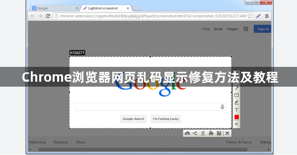 Chrome浏览器网页乱码显示修复方法及教程1