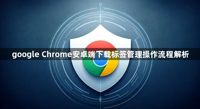 google Chrome安卓端下载标签管理操作流程解析1