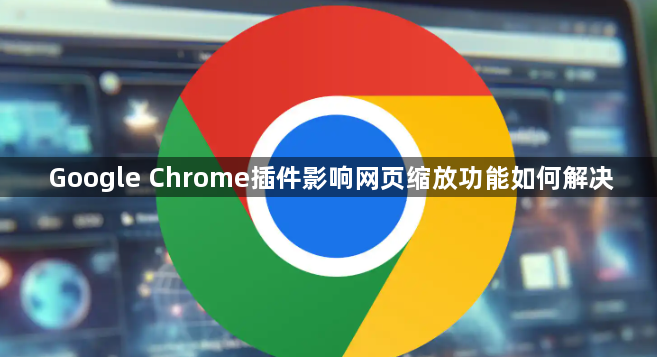 Google Chrome插件影响网页缩放功能如何解决1