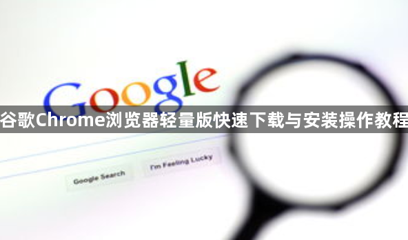 谷歌Chrome浏览器轻量版快速下载与安装操作教程1