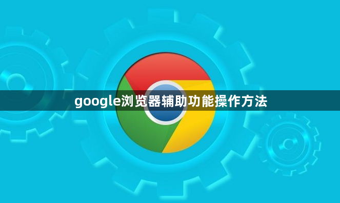 google浏览器辅助功能操作方法1