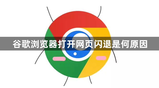 谷歌浏览器打开网页闪退是何原因1