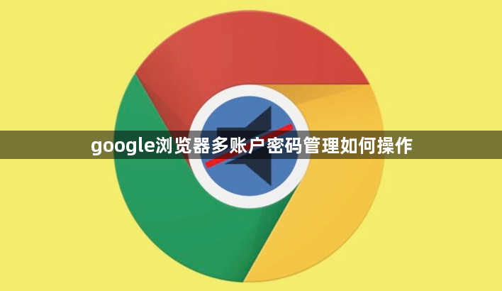 google浏览器多账户密码管理如何操作1