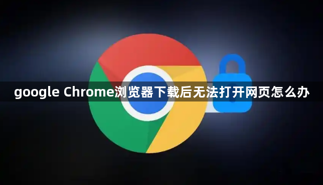 google Chrome浏览器下载后无法打开网页怎么办1