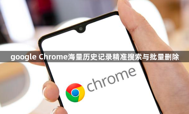 google Chrome海量历史记录精准搜索与批量删除1
