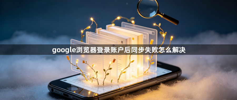 google浏览器登录账户后同步失败怎么解决1