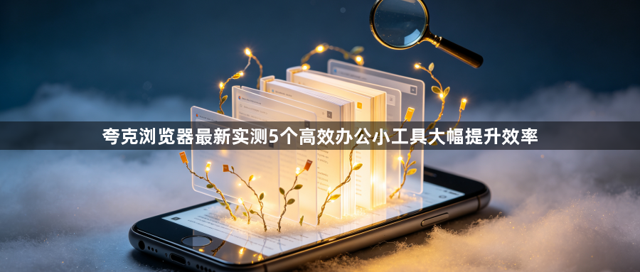 夸克浏览器最新实测5个高效办公小工具大幅提升效率1