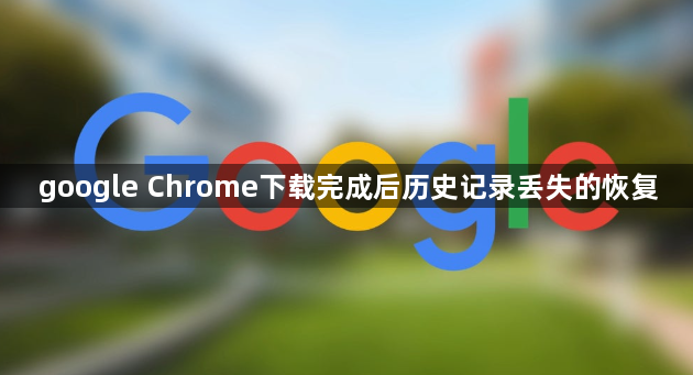 google Chrome下载完成后历史记录丢失的恢复1
