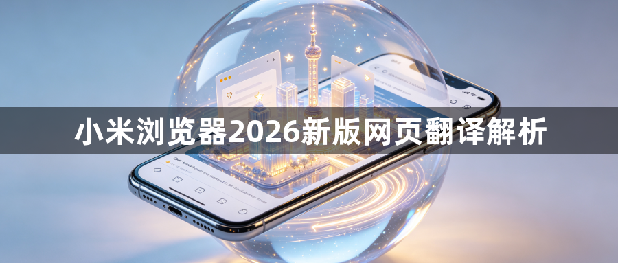 小米浏览器2026新版网页翻译解析1