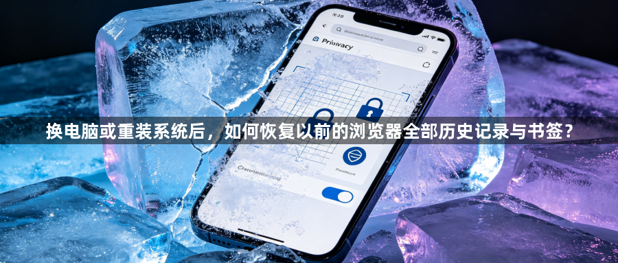换电脑或重装系统后，如何恢复以前的浏览器全部历史记录与书签？1