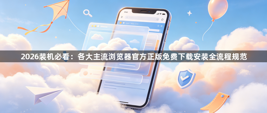 2026装机必看:各大主流浏览器官方正版免费下载安装全流程规范1