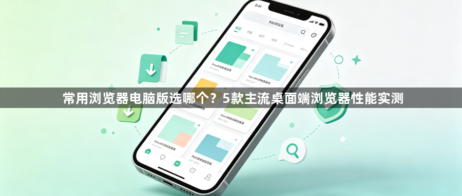 常用浏览器电脑版选哪个?5款主流桌面端浏览器性能实测1