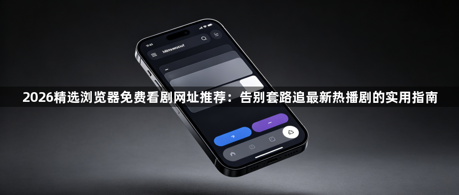 2026精选浏览器免费看剧网址推荐:告别套路追最新热播剧的实用指南1