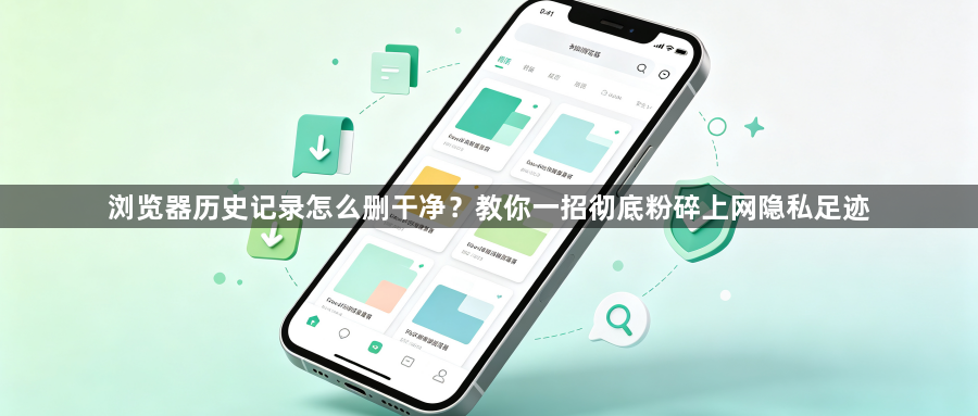浏览器历史记录怎么删干净?教你一招彻底粉碎上网隐私足迹1