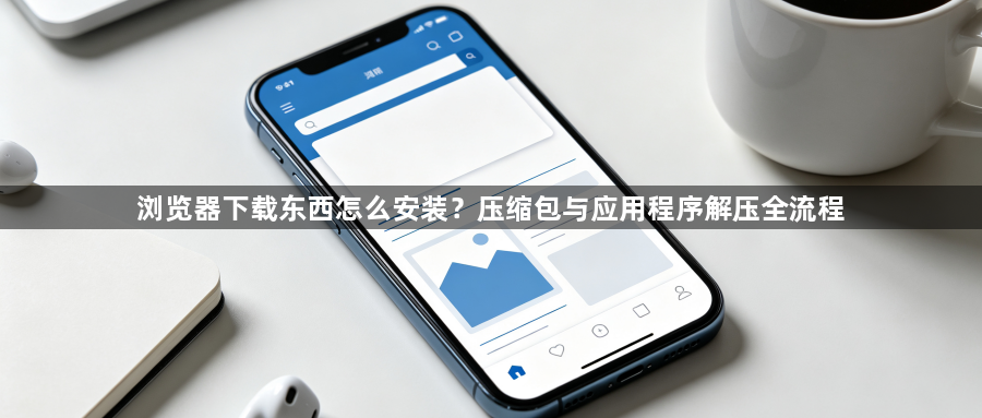 浏览器下载东西怎么安装？压缩包与应用程序解压全流程1
