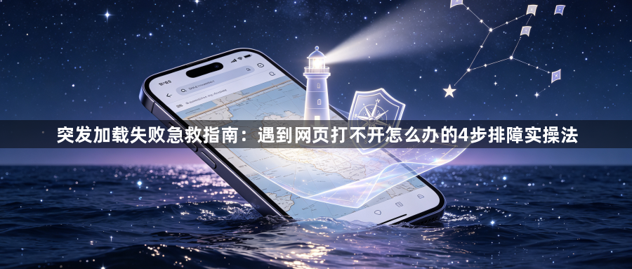 突发加载失败急救指南：遇到网页打不开怎么办的4步排障实操法1