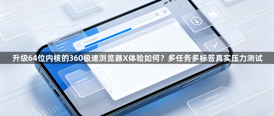 升级64位内核的360极速浏览器X体验如何？多任务多标签真实压力测试1
