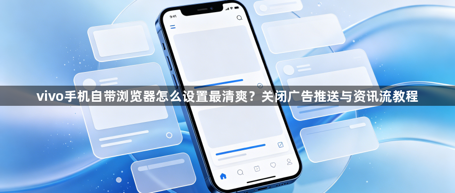 vivo手机自带浏览器怎么设置最清爽？关闭广告推送与资讯流教程1