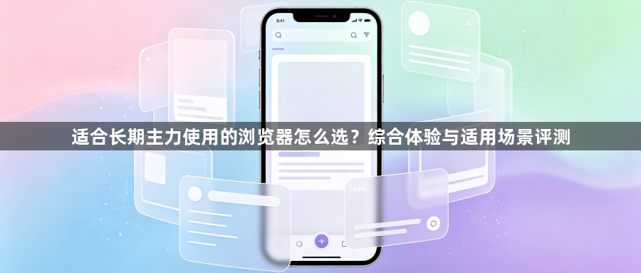 适合长期主力使用的浏览器怎么选？综合体验与适用场景评测1
