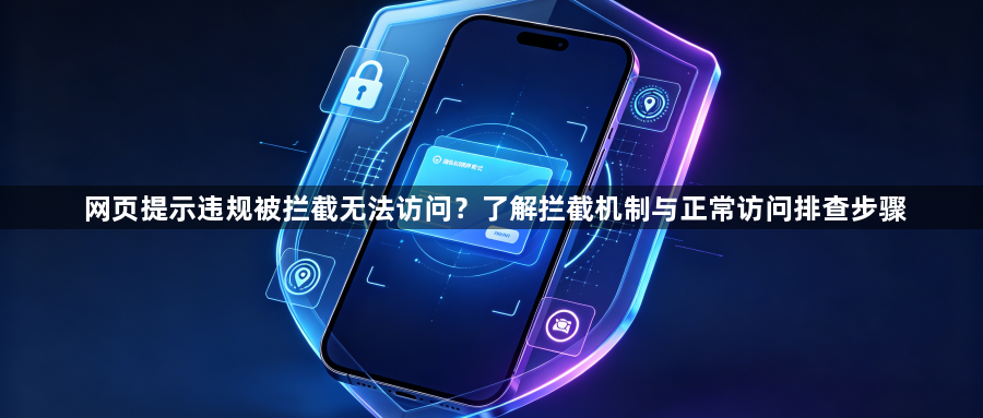 网页提示违规被拦截无法访问?了解拦截机制与正常访问排查步骤1