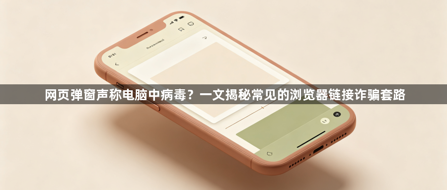 网页弹窗声称电脑中病毒？一文揭秘常见的浏览器链接诈骗套路1