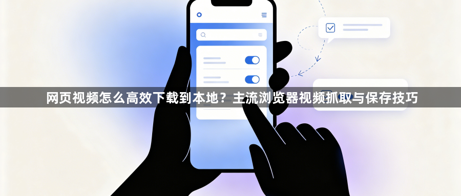 网页视频怎么高效下载到本地？主流浏览器视频抓取与保存技巧1