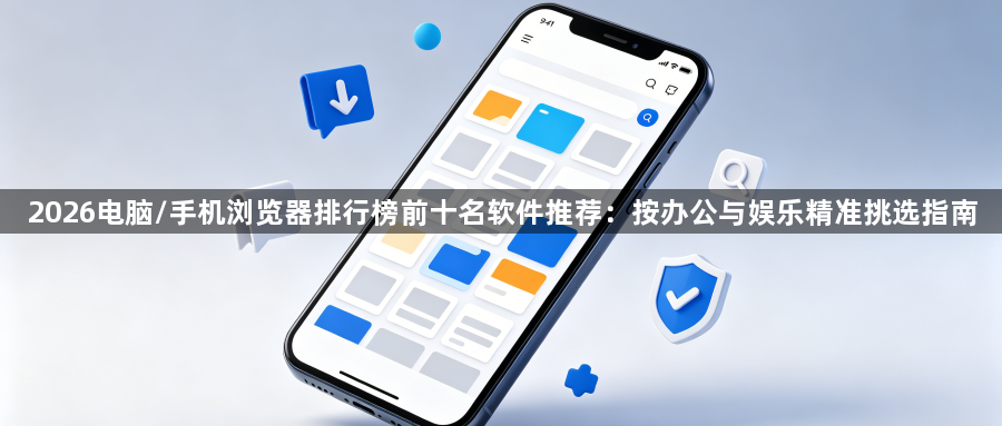 2026电脑/手机浏览器排行榜前十名软件推荐：按办公与娱乐精准挑选指南1